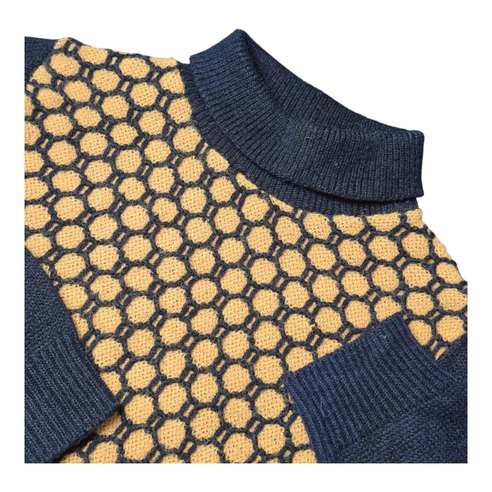 VTG‎ Beeline Fashions Women's M Beehive Knit Turtleneck Tunic Sweater